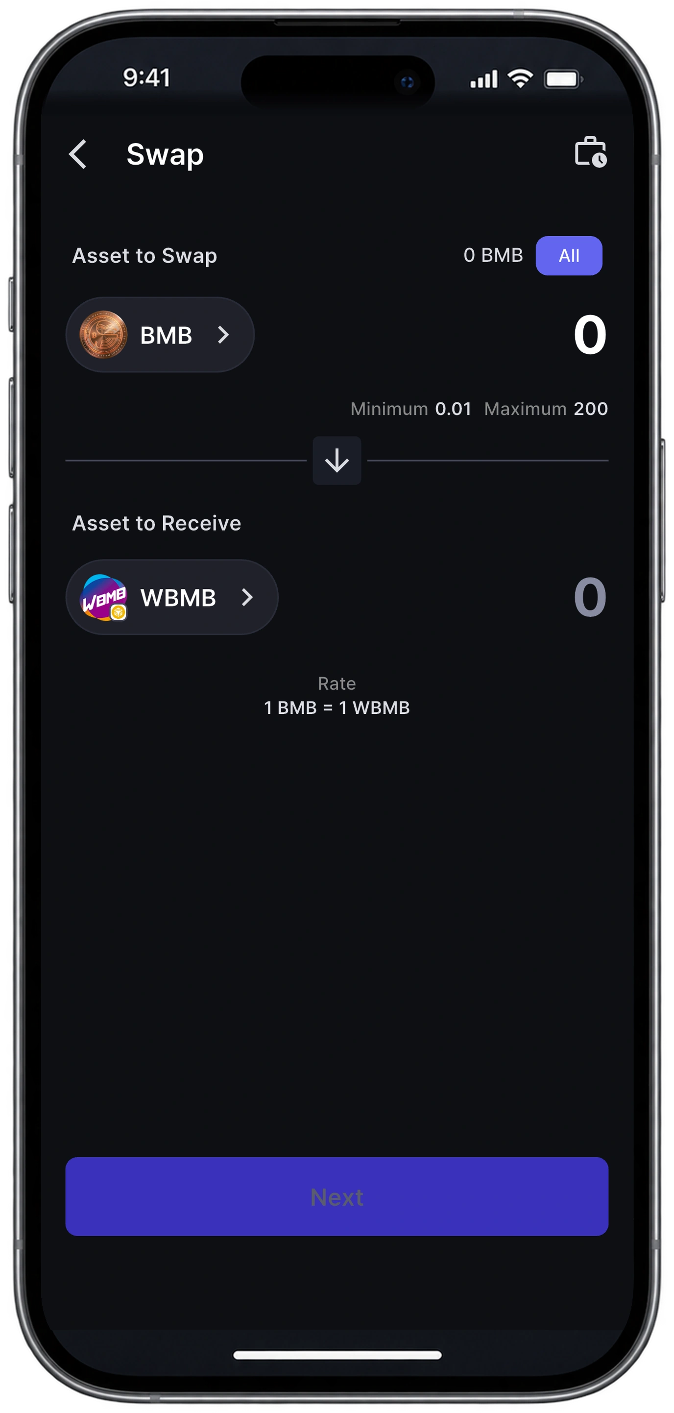 App screen
